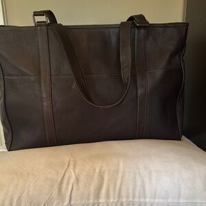 Elegant Brown Piele  Leather Men's Bag